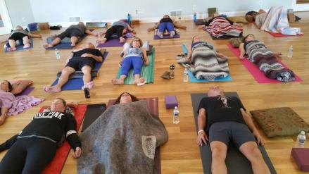 Photo of yoga class